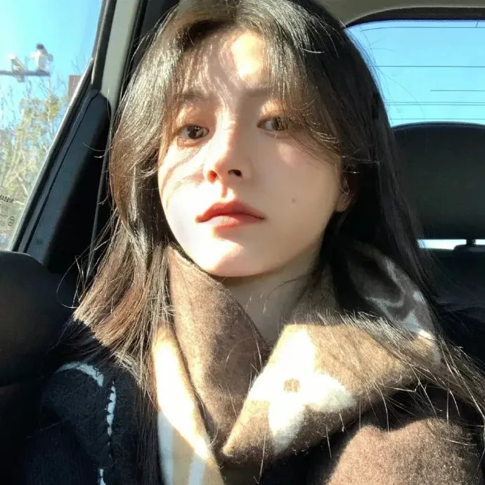抽象画中的越南少女